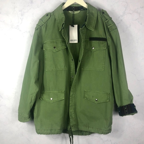 [Zara] Olive Green Utility Jacket - Picture 4 of 8